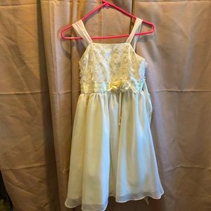 Off white silky satin dress